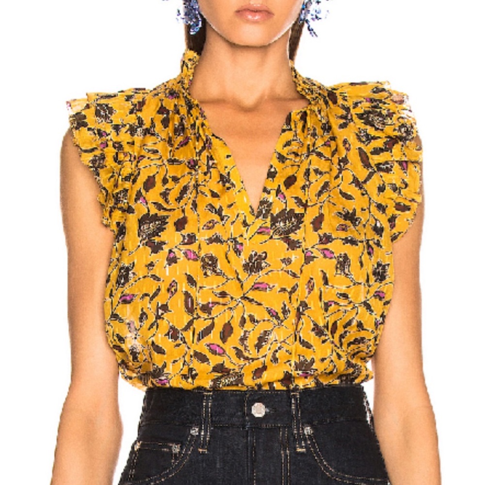 ✨ULLA JOHNSON Shona Top - Amber Floral✨